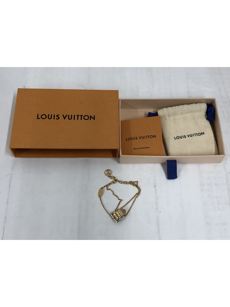 LV ナノグラム  ベルトモチーフ モノグラム ブレスレット GP 