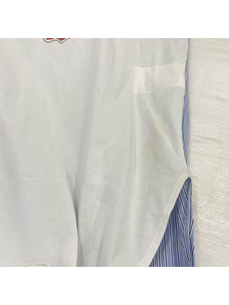 COMME des GARCONS 長袖シャツ SHIRT 19SS アニマル 穴アキシャツ S ホワイト