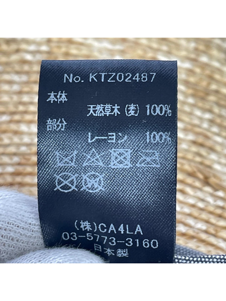 CA4LA ハット 麦ワラ帽