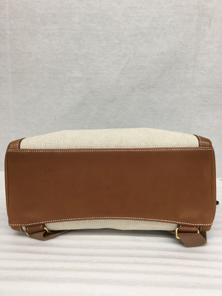 リュックサック・バックパック HERMES ケリーアドGM/トワルアッシュ・バレニア/□E刻印/2001年