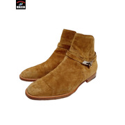 HERMES スエードショートブーツ/キャメル