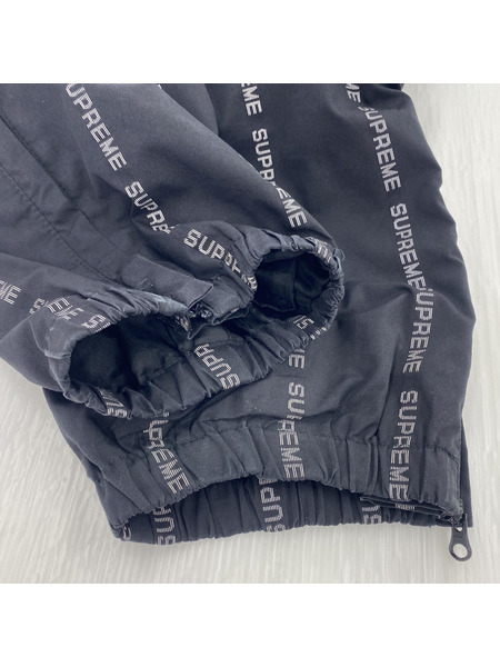 Supreme 18FW Reflective Text Track Pant (S) 黒