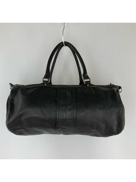 ACANTHUS レザーボストンバッグ 黒