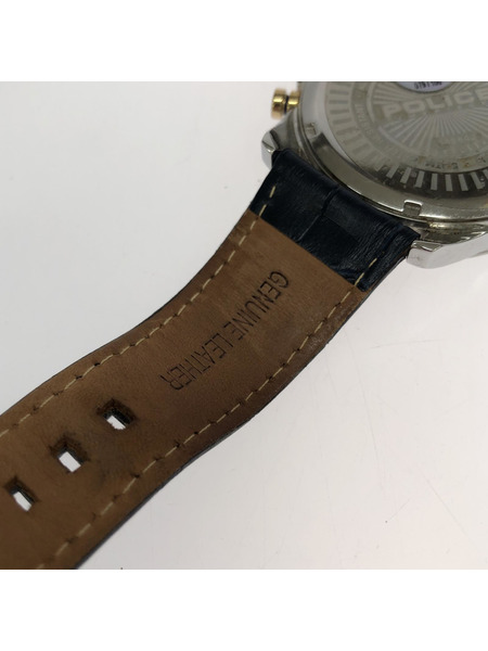 POLICE/GRAMERCY/14964J/クロノグラフ腕時計/ネイビー