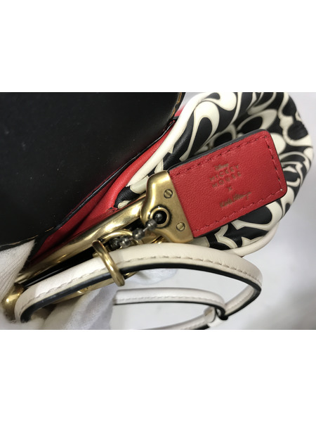 ショルダーバッグ ミッキー キースヘリング キスロック 赤
