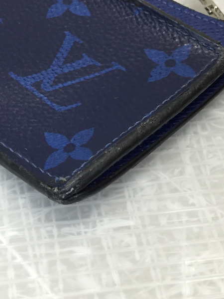 LOUIS VUITTON タイガラマ コインカードホルダー ブルー