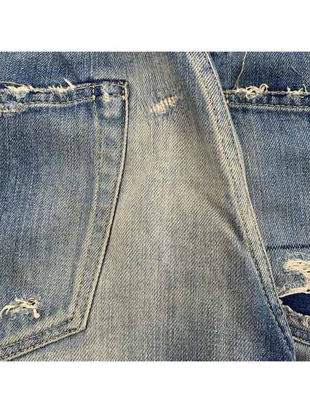 HYSTERIC GLAMOUR 60s REMAKE加工デニム スリムストレートPT インディゴ (29)