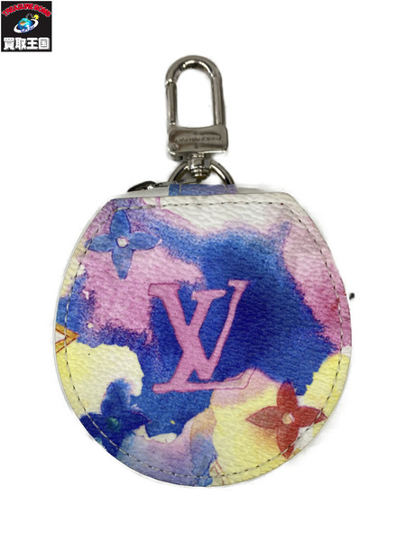 小物 LV モノグラム・ウォーターカラー エテュイ イヤホンケース GI0590