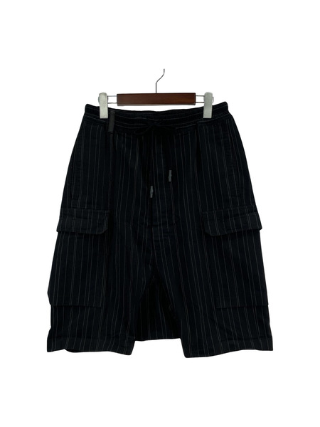 ISAMUKATAYAMA BACKLASH ショートパンツ ストライプサルエルショーツ BLK M
