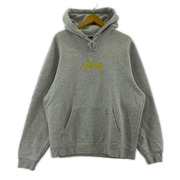 STUSSY パーカー プルオーバーパーカー グレー (M)