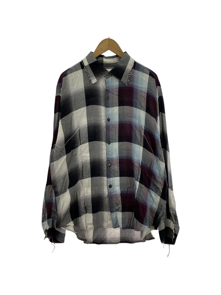 unused × sugarhill Ombre check shirt（2）