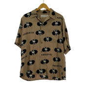 WACKO MARIA 半袖シャツ RECORDS HAWAIIAN SHIRT ブラウン (S)
