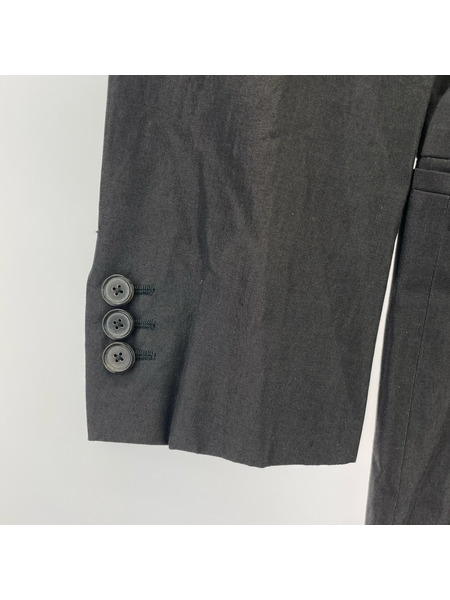 JIL SANDER ピークドラペル1Bジャケット 44 グレー
