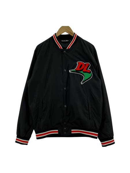 Dualism パイル地ロゴデザイン ナイロンスタジャン ブラック