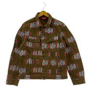 Supreme デニムジャケット 17ss 666 Denim Trucker Jacket 茶 (M)