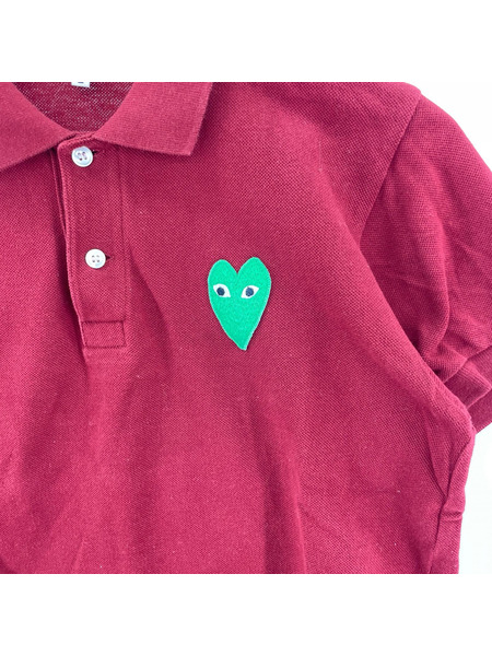 PLAY COMME des GARCONS 半袖Tシャツ・カットソー ポロシャツ (L) 赤