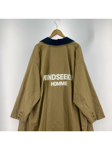 mindseeker HOMME SUPER OVER FIT COAT オーバーサイズコート 48 ベージュ