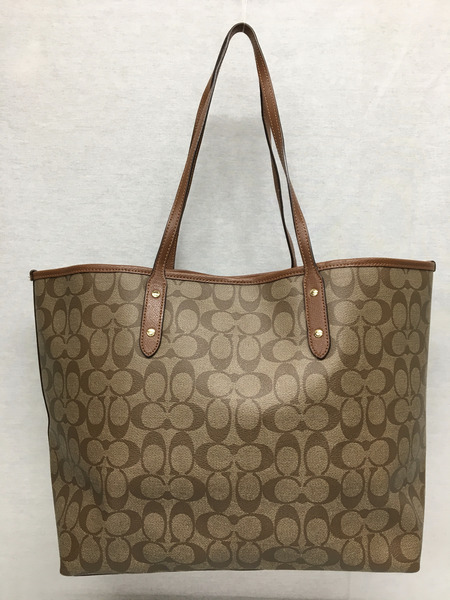 COACH シグネチャーPVCトートバッグ F36126