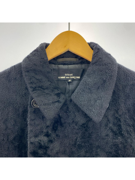 tricot COMME des GARCONS ジャケット 1991/90s/起毛/ダブル/黒[値下]