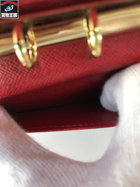 LV  ダミエ T&B アジェンダPM 手帳カバー 茶赤