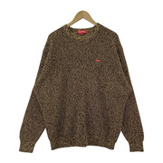 Supreme SMALL BOX LOGO Melange Rib Knit Sweter XL ベージュ