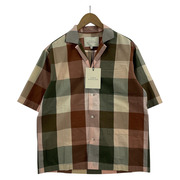 STUDIO NICHOLSON/SHORT SLV MADRAS CHECK SHIRT/S