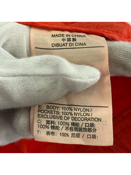 STUSSY ジャケット ×NIKE garment dyed windrunner 赤 (XL)