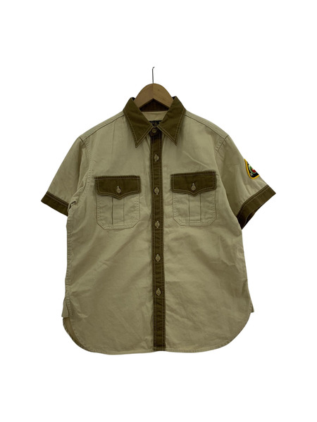 CUSHMAN JERSEY PATROL 25028 S/S シャツ　ブラウン　(M)[値下]