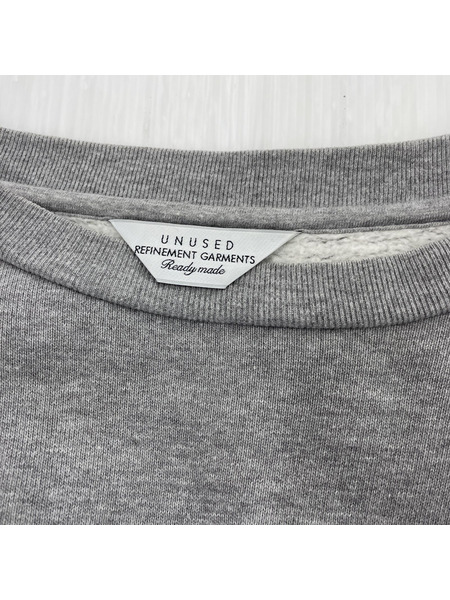 UNUSED/CREW NECK SWEAT SHIRT/2/ヨゴレアリ