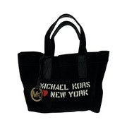 MICHAEL KORS ロゴ キャンバス トートバッグ BLK