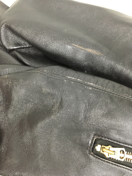 BUCO ライダース 旧マッコイ 跳ね馬タグ ホースハイド Dポケット 白黒 38