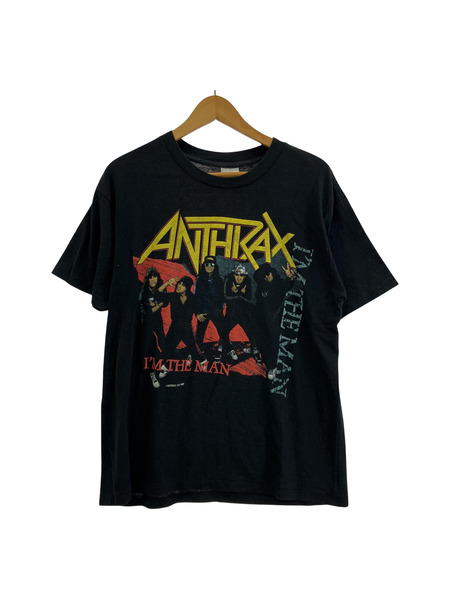 ANTHRAX 80s バンドTee ブラック （L）