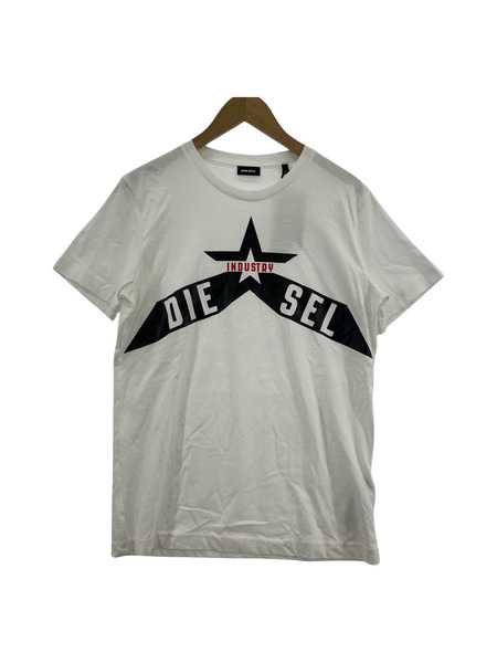 DIESEL T DIEGO A7 SSプリントTee 白 (S)