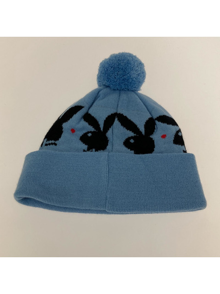 Supreme 17AW Playboy Beanie ライトブルー