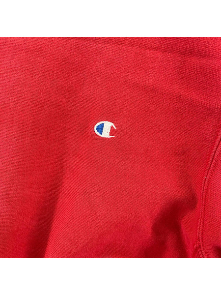 Champion スウェット・トレーナー 80s リバーズウィーブ 青目 (L) 赤