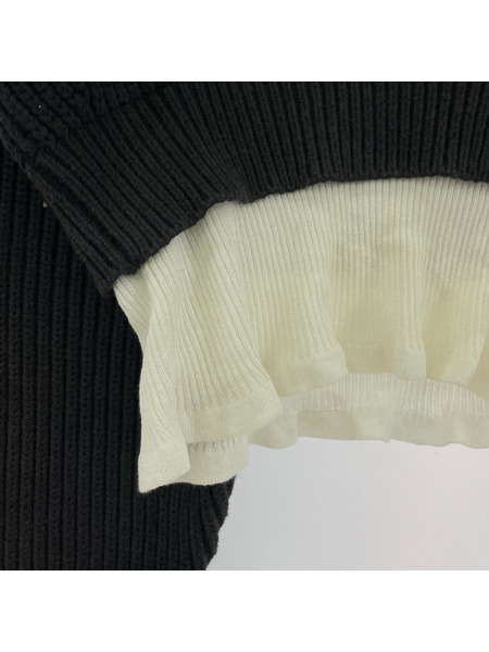 Alexander Wang ニット・セーター レイヤーセーター/XS/119061R17/BLK