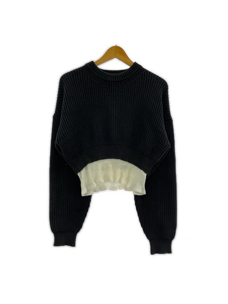 Alexander Wang ニット・セーター レイヤーセーター/XS/119061R17/BLK