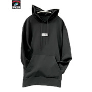 MM6 カレンダータグデザインパーカー M ブラック SH0GU0033