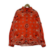 CHALLENGER バンダナネルシャツ L レッド