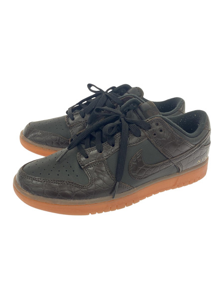 NIKE Dunk Low Velvet Brown and Black /DV1024-010