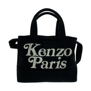 KENZO VERDY SMALL UTILITY CANVAS TOTEBAG 黒 SU0283-FE5