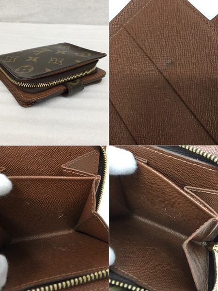 LOUIS VUITTON コンパクトウォレット LV モノグラム コンパクトジップ M61667 MI0045