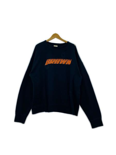 BRAWN 加工スウェット 黒 (XL)[値下]