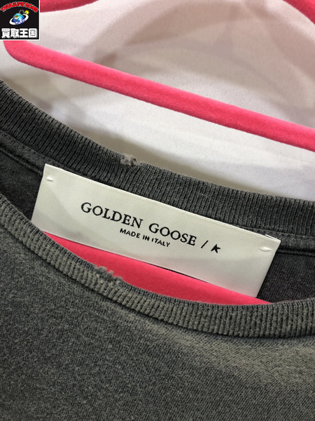 GOLDEN GOOSE S/Sカットソー/グレー/ゴールデングース/サイズ表記なし[値下]