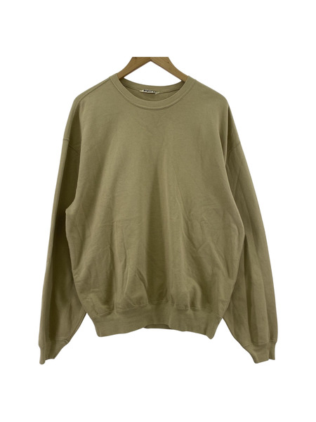 AURALEE SUPER SOFT SWEAT BIG P/O プルオーバー スウェット 3 ベージュ