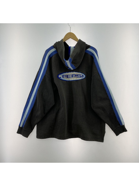 PEPSI GENERATION NEXT スウェットパーカー(L-XL) 墨黒