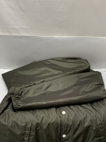 CELINE フーデッド コーチジャケット Size46 カーキ 本体のみ セリーヌ パーカー フード ナイロンジャケット オリーブグリーン