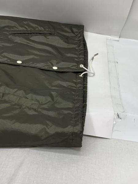 CELINE フーデッド コーチジャケット Size46 カーキ 本体のみ セリーヌ パーカー フード ナイロンジャケット オリーブグリーン