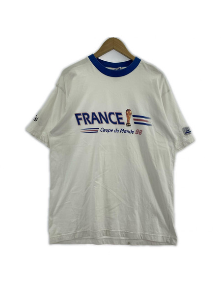 adidas 半袖Tシャツ・カットソー 98年フランスW杯 リンガーTee(L)