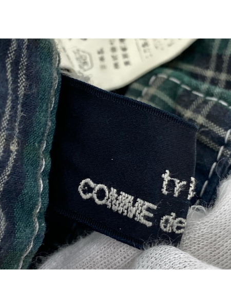 tricot COMME des GARCONS パンツ チェックパンツ/グリーン